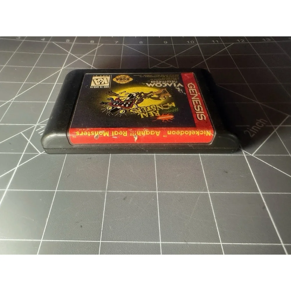 Aaahh!!! Real Monsters Sega Genesis Game Cartridge Only Tested Works Authentic